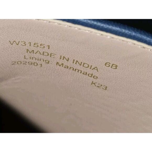 New! Cole Haan Women's Cloudfeel Southcrest Espadrille Mule Wedge Sandal Blue 6B - Picture 2 of 13